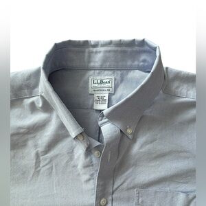 L.L.Bean Light Blue Oxford Button Down Shirt Mens XL Traditional Fit